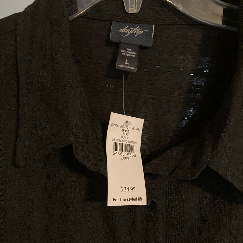 Day trip black light weight blouse. NWT - Picture 2 of 4